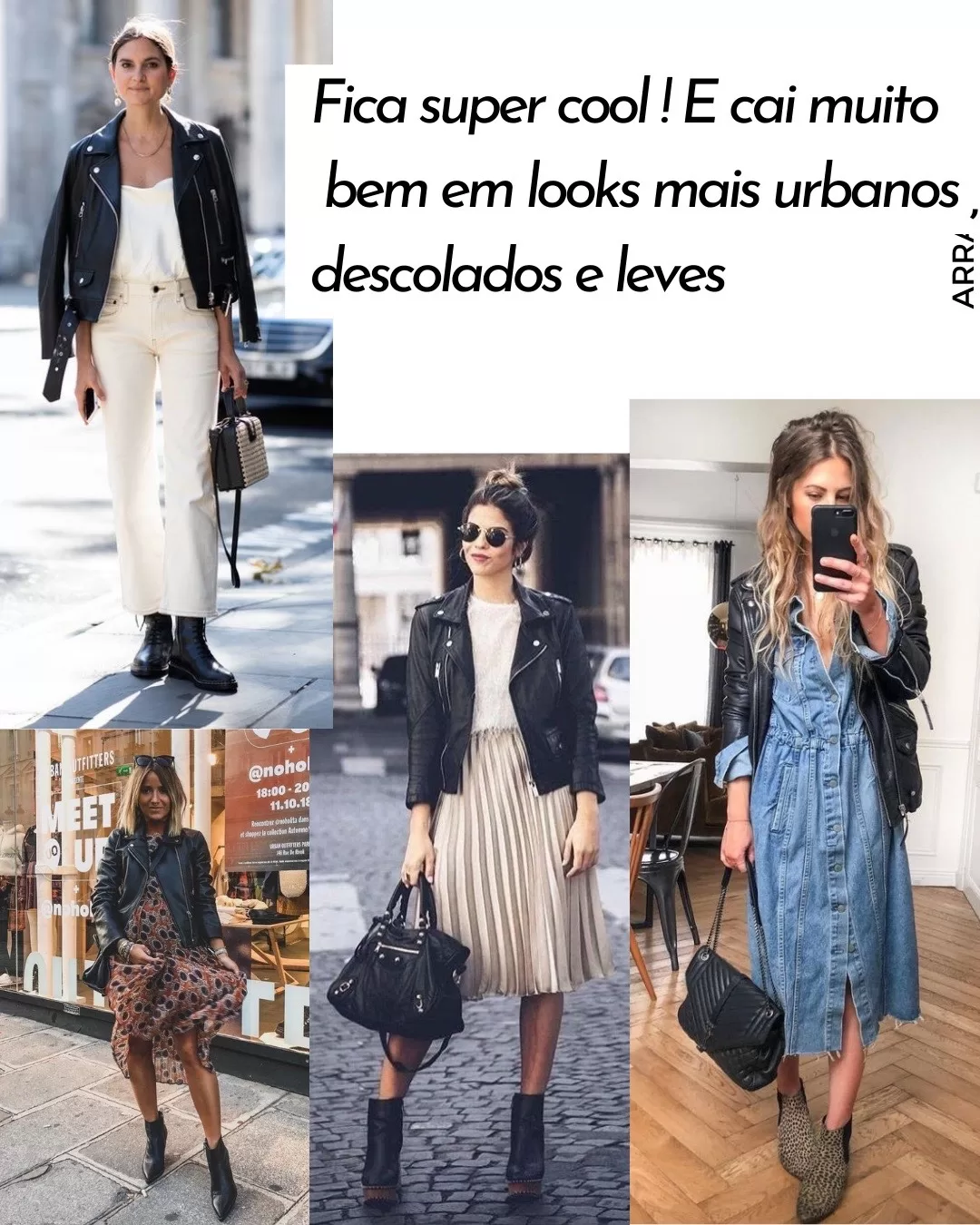 bota de cano curtocombinada com saia